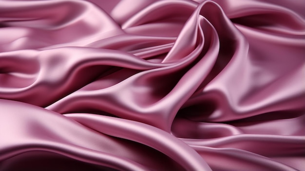 The gentle maroon folds of the pink satin fabric create a soft light