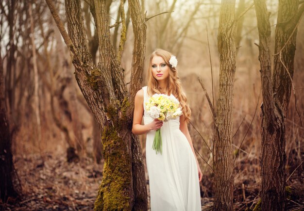 Gentle portrait of blonde