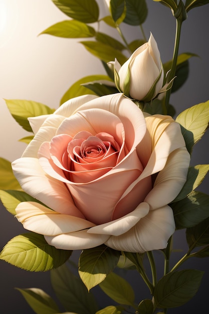 The gentle young girl with long hair is as beautiful as a rose and is fascinating wallpaper