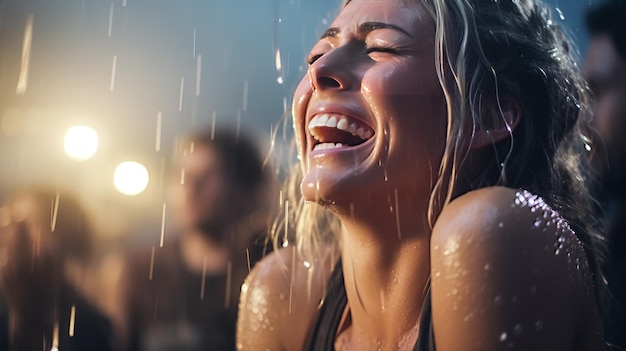 Genuine Event Connection Woman Captures Laughter and Tears in Candid Moments