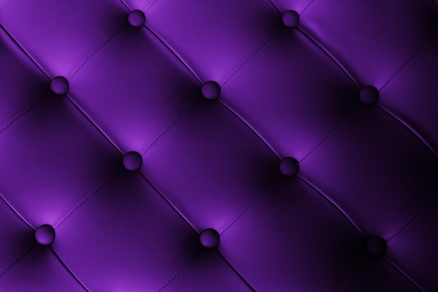 Genuine leather upholstery background for a luxury decoration in purple tones deep purple leather luxury sofa background