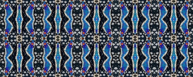 Geo Symmetric Ikat Rapport. Snake Skin Random Texture. Watercolor Ethnic Design. Summer Rhombus Background. Black, Blue, Green Vibrant Geometric Swimwear Pattern. Ethnic Seamless Pattern.