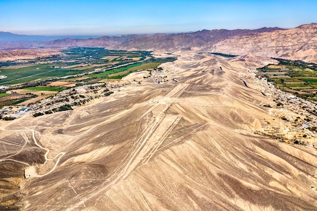 Geoglyphs and lines of Palpa in Peru