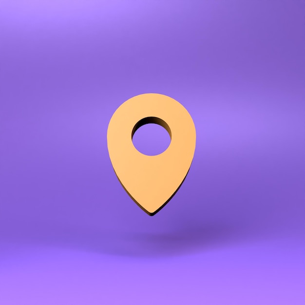 Geolocation tag icon 3d render illustration