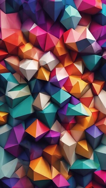 Geometric abstract background low poly design