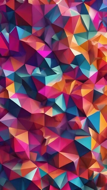 Geometric abstract background low poly design