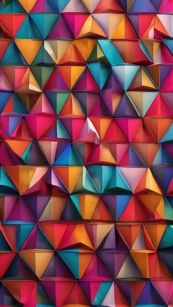 Геометрические абстрактные фональные панели кодахромные цвета