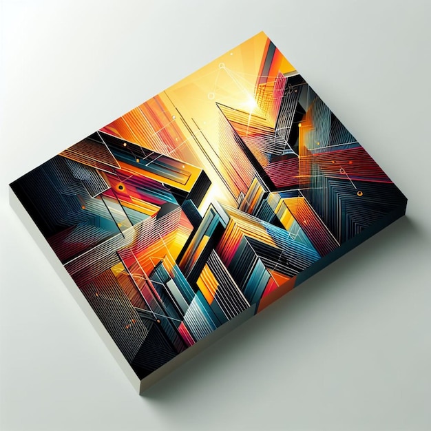 geometric and abstract business card design