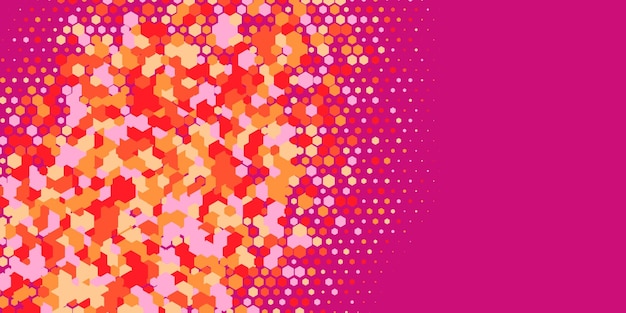 Geometric abstract Hexagon multi Color Background