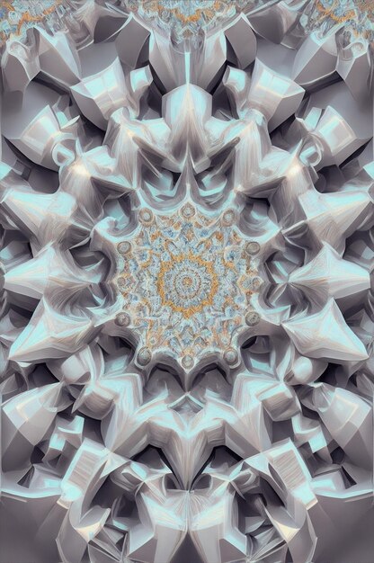 Geometric abstract ornate wallpaper symmetrical background