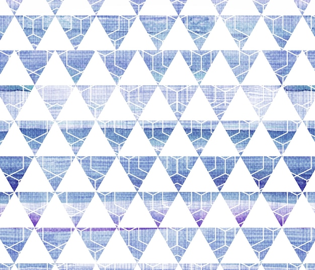 Photo geometric abstract pattern triangle blue