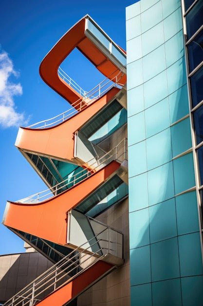 Geometric architecture detail modern concrete structure building abstract concrete architecture