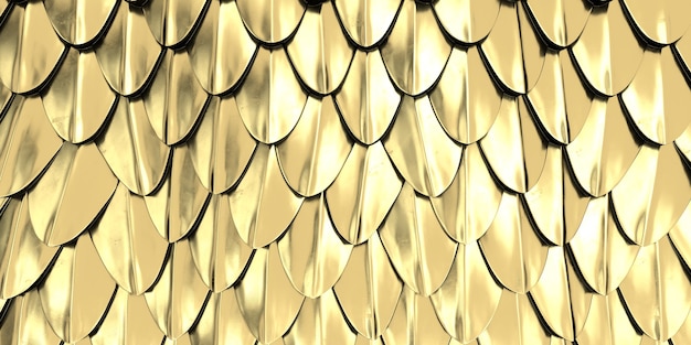 幾何学様式の黄金の波の背景