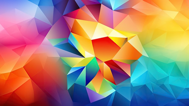 Geometric background with colorful shapes