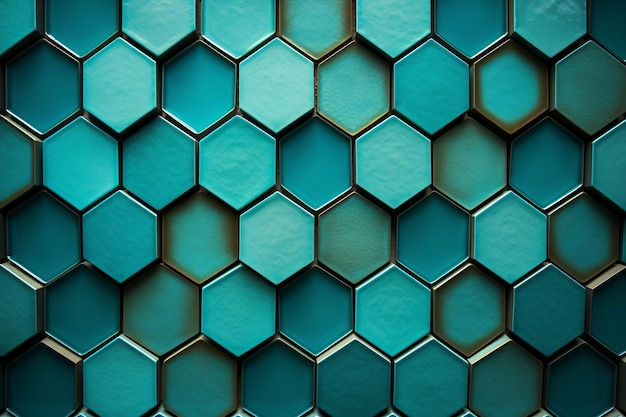 Photo geometric background with tessellating hexagons