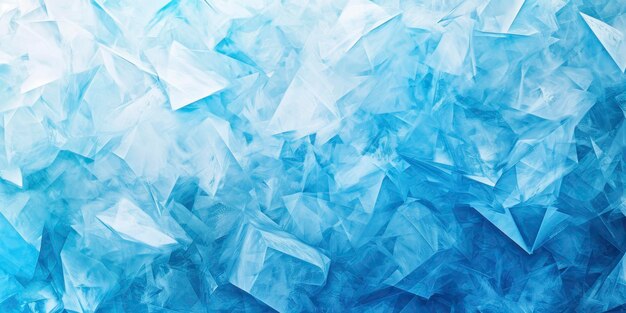 幾何学的な青い氷の構造の背景