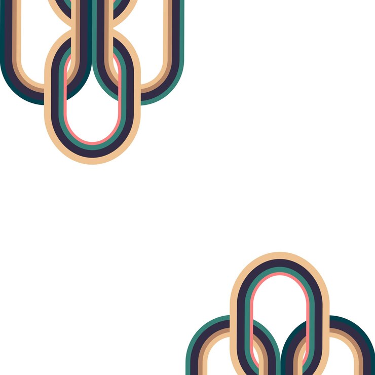 Photo geometric border png frame interlaced geometric retro graphic design