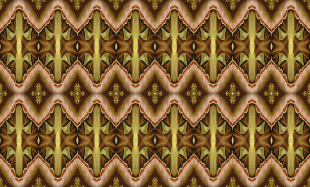 Geometric brown pink yellow butterfly wings Attacus background texture, beautiful pattern. Abstract