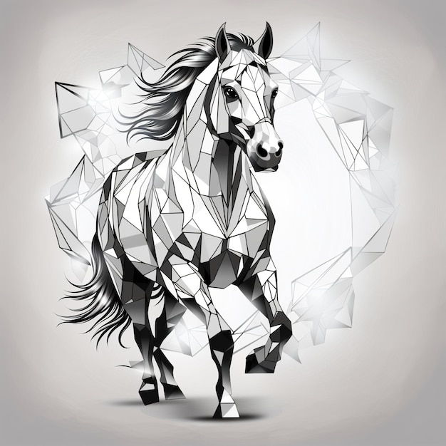 Geometric colorless Horse