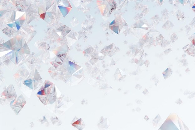 Photo geometric confetti diamonds crystal backgrounds abstract