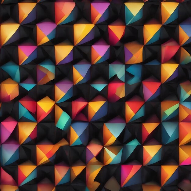 Geometric free pattern design with black background