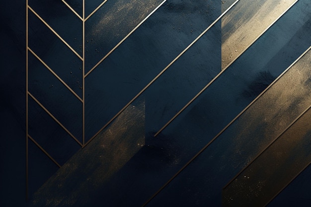 Geometric gold and black background