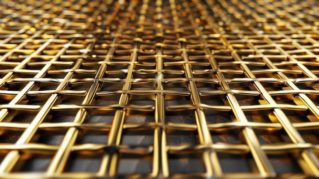 Foto la consistenza geometrica dell'oro metallico brilla di lusso e modernità.