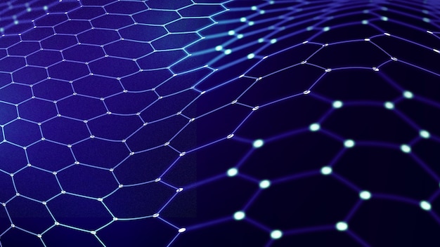 geometric hex textures for networking