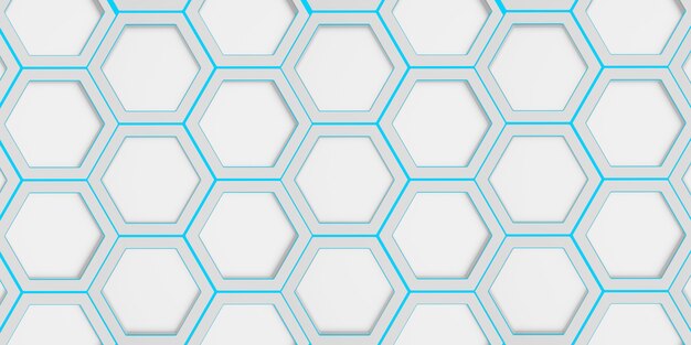 Geometric hexagons Hexagonal honeycomb, blue varnished Abstract background hexagon frame