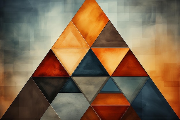 geometric illustration of a triangle AI generated