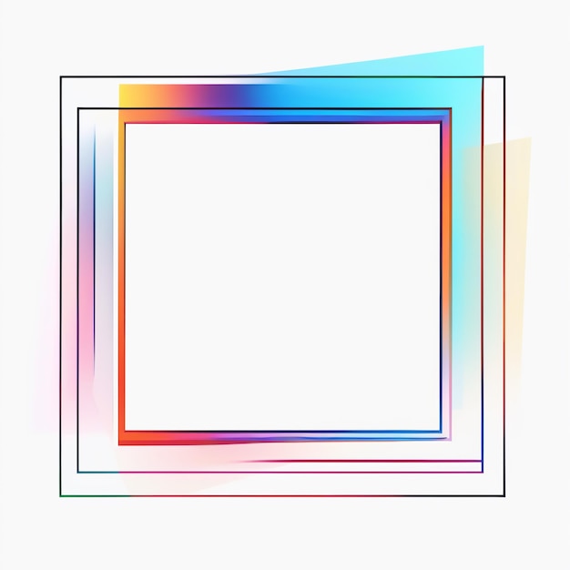 Photo geometric minimalist square frame styles