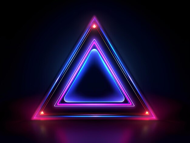 Photo geometric neon icon