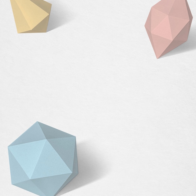 Geometric paper craft design background