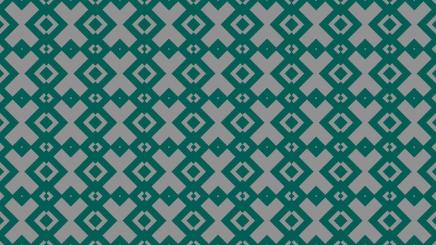 a geometric pattern of green and white squares.