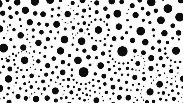 Geometric pattern made with black dots on white background