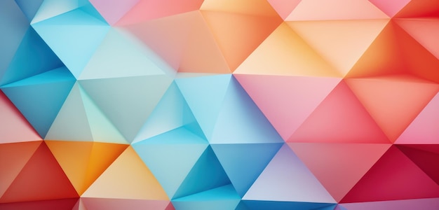 Geometric pattern in pastel colors background Generative AI