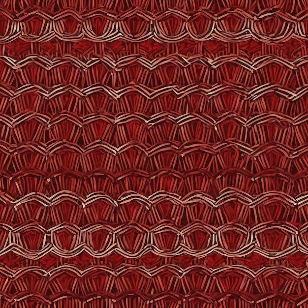 Geometric pattern of red color scandinavian celtic style