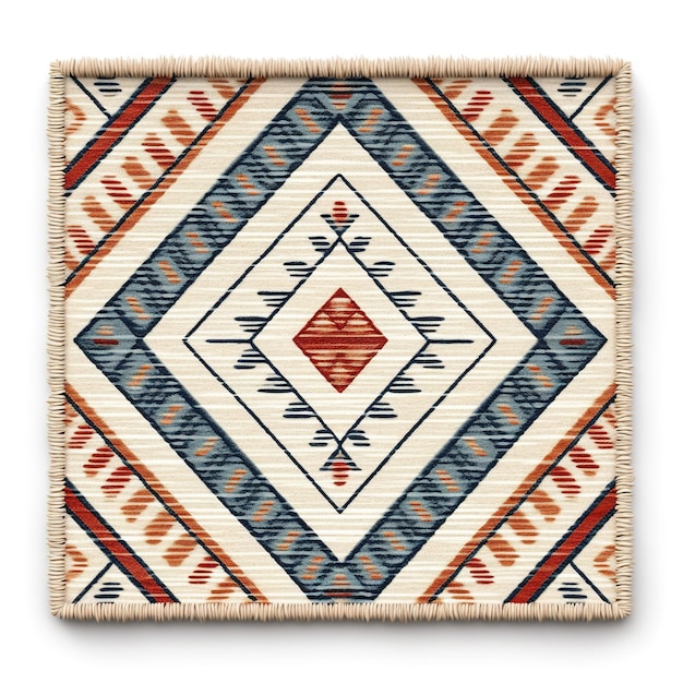 Geometric pattern scandinavian carpet