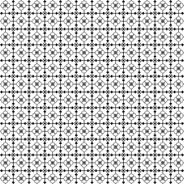 geometric pattern of seamless background white and black ornaments accessory for fabric