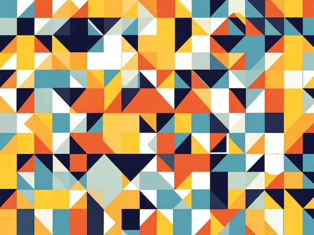 Geometric pattern vector background with scandinavian abstract color or swiss geometry prints