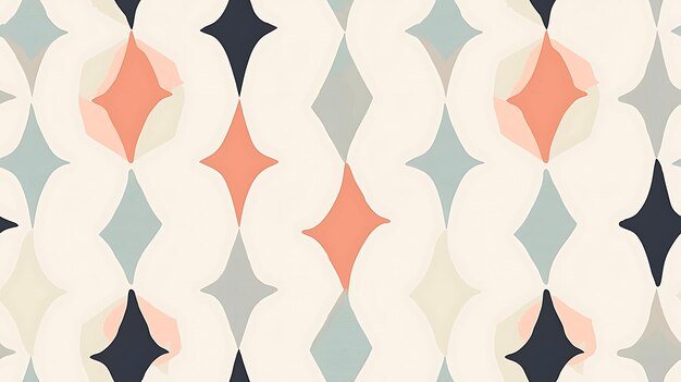 Photo a geometric pattern with a pink and orange design