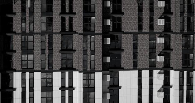 Geometric patterns from windows and balconies