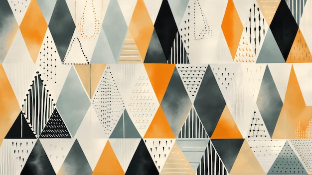 Geometric patterns inspired by Scandinavian textile style