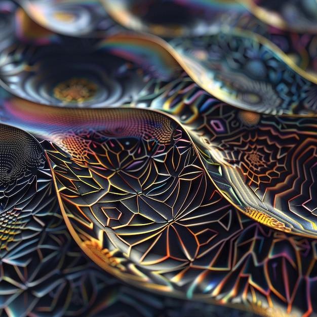 Photo geometric patterns seamless closeup view texture background