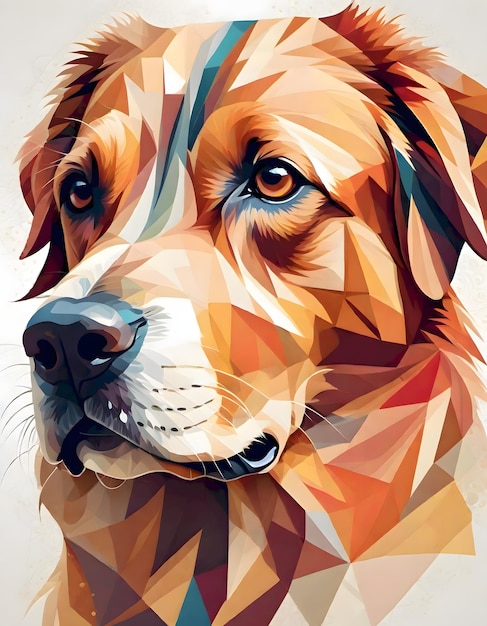 Geometric Polygon Dog