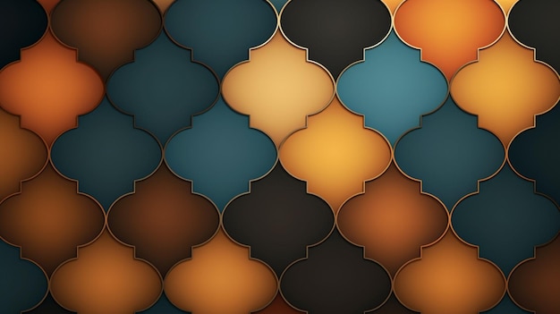 Photo geometric quatrefoil pattern background