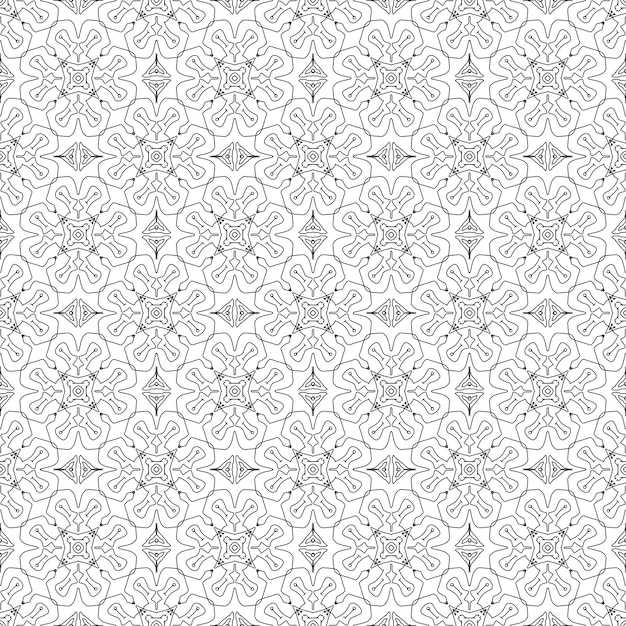 Geometric seamless pattern black and white