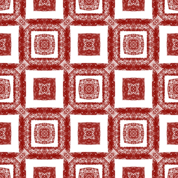 Geometric seamless pattern Wine red symmetrical