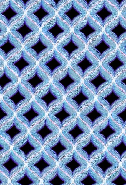 Photo geometric shaped moire illusory seamless pattern 3d illustrated