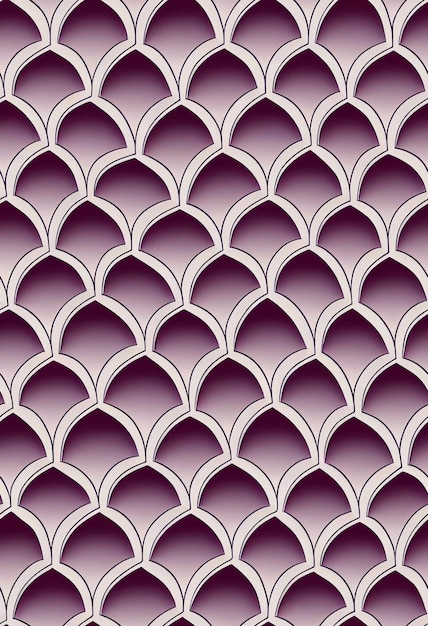 Geometric shaped moire illusory seamless pattern 3d illustrated